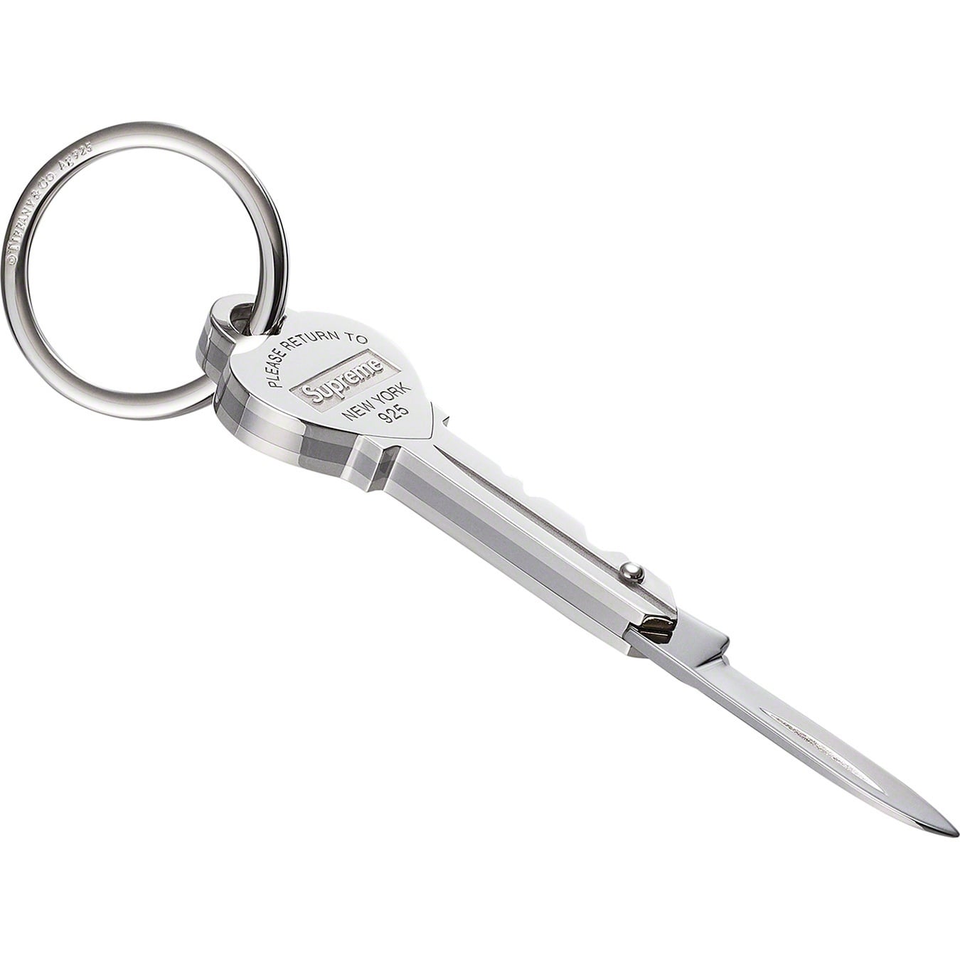 Supreme®/Tiffany & Co. Return to Tiffany Heart Knife Key Ring view 3